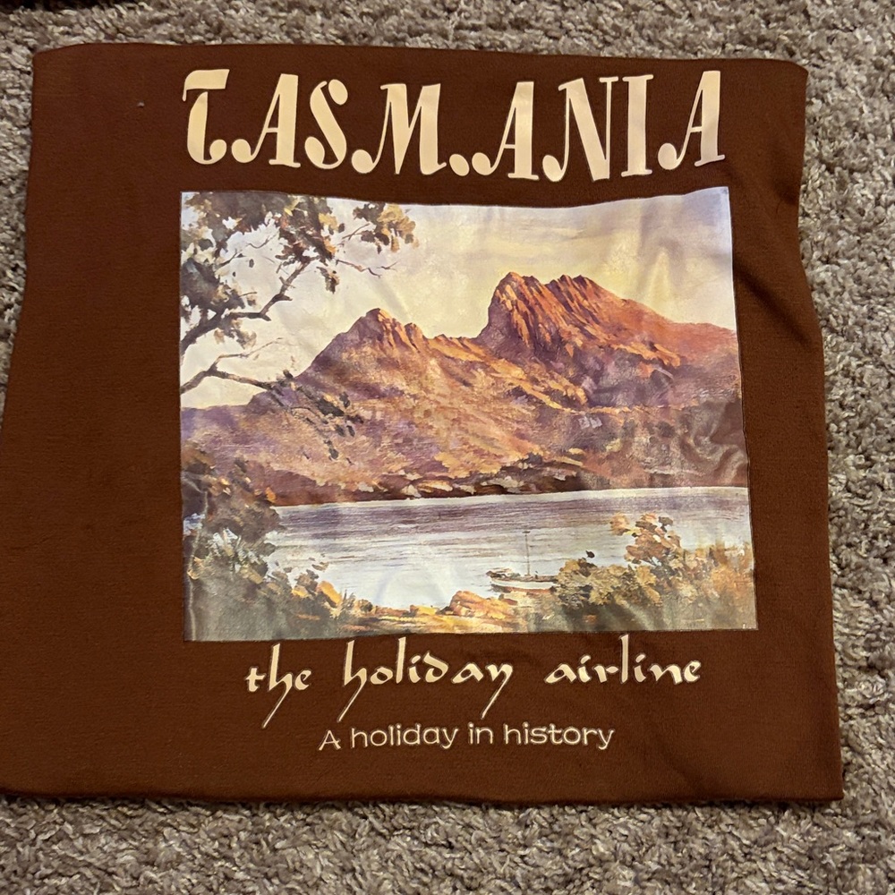 Tasmania Brown Holiday Airline T-Shirt